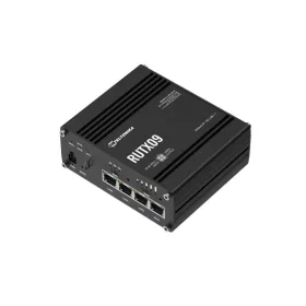   Teltonika LTE Cat6 router, Dual SIM, 4xRJ45, VPN router, RMS, ipari kivitel