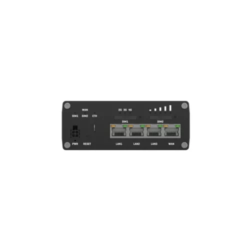 Teltonika LTE Cat6 router, Dual SIM, 4xRJ45, VPN router, RMS, ipari kivitel