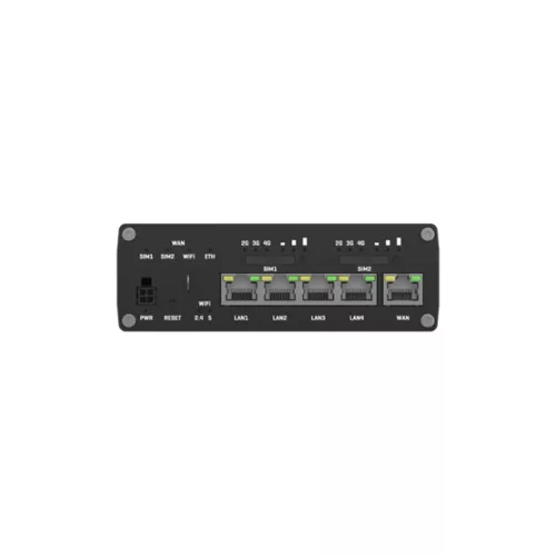 Teltonika Dual LTE Cat6 router, 5xRJ45, Wi-Fi, Bluetooth, ipari kivitel