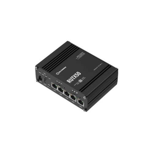 Teltonika 5G router Dual SIM, 5xRJ45, Wi-Fi, USB, RMS, ipari alkalmazás