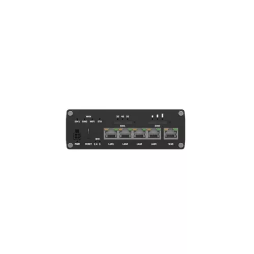 Teltonika 5G router Dual SIM, 5xRJ45, Wi-Fi, USB, RMS, ipari alkalmazás