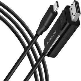   Axagon USB-C -> DisplayPort 1.2 M/M video kábel 1.8m fekete