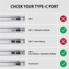 Axagon USB-C -> DisplayPort 1.2 M/F adapter 0.2m fekete