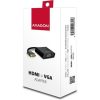 Axagon RVH-VGAN HDMI -> VGA Jack stereo 3,5mm M/F adapter 0.2m fekete