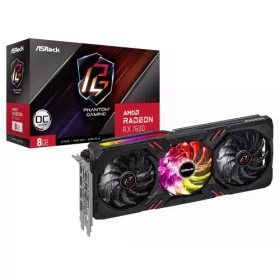 ASRock Radeon RX 7600 Phantom Gaming 8GB OC videokártya