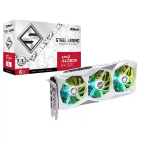 ASRock Radeon RX 7600 Steel Legend 8GB OC videokártya