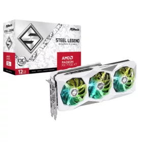 ASRock Radeon RX 7700 XT Steel Legend 12GB OC videokártya