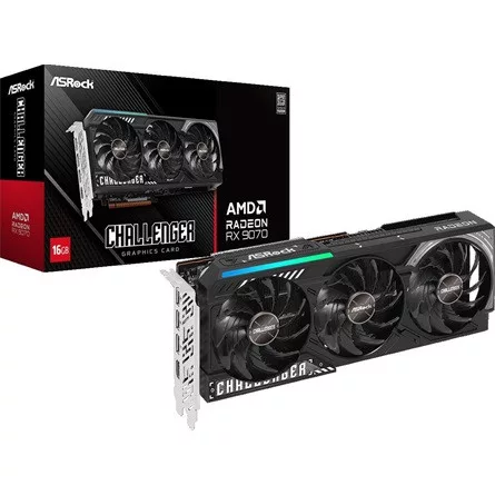 Asrock Radeon RX 9070 Challenger 16GB GDDR6 256-bit grafikus kártya