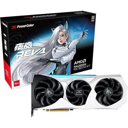 PowerColor VGA PowerColor AMD RX 9070 XT Hellhound Reva Edition 16GB GDDR6 - RX9070XT 16G-L/OC/REVA