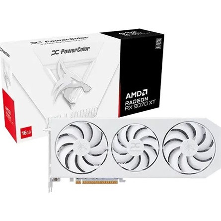 PowerColor VGA PowerColor AMD RX 9070 XT Hellbound Spectral White 16GB GDDR6 - RX9070XT 16G-L/OC/WHITE