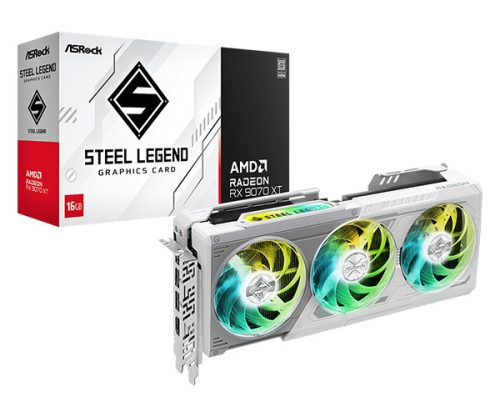 ASRock AMD Radeon RX 9070 XT Steel Legend 16GB videokártya
