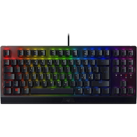 Razer BlackWidow V3 Tenkeyless USB angol gaming Razer Green mechanikus billentyűzet fekete