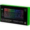 Razer BlackWidow V3 Tenkeyless USB angol gaming Razer Green mechanikus billentyűzet fekete