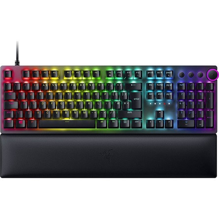 Razer Huntsman V2 USB angol gaming Razer Red optikai billentyűzet fekete