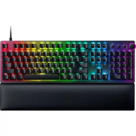   Razer Huntsman V2 USB angol gaming Razer Purple optikai billentyűzet fekete