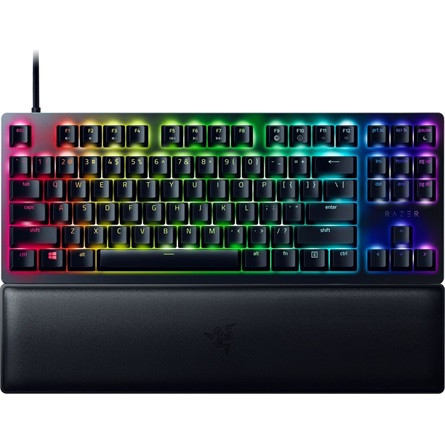 Razer Huntsman V2 Tenkeyless USB angol gaming Razer Red optikai billentyűzet fekete