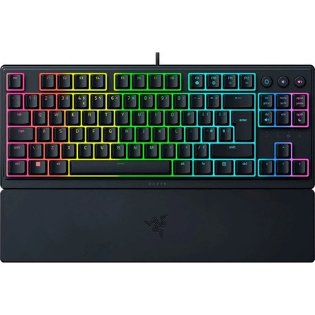 Razer Ornata V2 Tenkeyless USB cseppálló angol gaming Razer Mecha-Membrane hybrid billentyűzet fekete