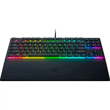 Razer Ornata V2 Tenkeyless USB cseppálló angol gaming Razer Mecha-Membrane hybrid billentyűzet fekete