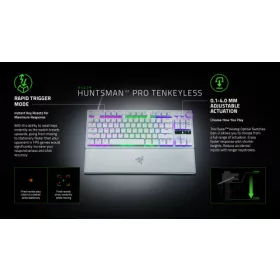 Razer Huntsman V3 Pro Tenkeyless - White - US Layout