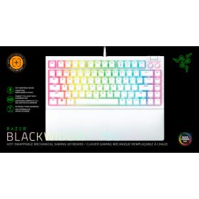 Razer BlackWidow V4 75% - White Ed. - US Layout