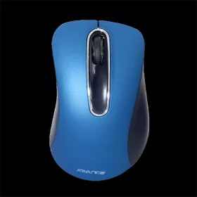   Advance Egér vezeték nélküli - SHAPE 3D (1600 DPI, 3 gomb, ergonomikus, kék)