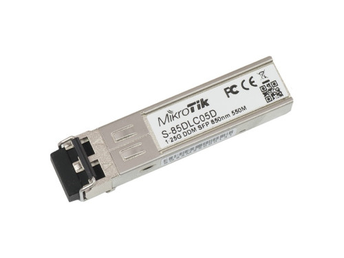 MikroTik S-85DLC05D - SFP (mini-GBIC) transceiver module - SFP (mini-GBIC) / LC multi-mode - up to 550 m - 850 nm