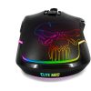 Spirit of Gamer Egér Vezeték nélküli - ELITE-M20 Wireless (4800DPI, 1000Hz, 6 gomb, Omron, harisnyázott kábel, fekete)