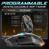 Spirit of Gamer Egér - ELITE-M60 Black (Optikai, 20000 DPI, 1000Hz, 9 programozható gomb, RGB, vezetékes, fekete)