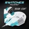 Spirit of Gamer Egér - ELITE-M60 White (Optikai, 20000 DPI, 1000Hz, 9 programozható gomb, RGB, vezetékes, fehér)