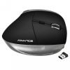 Advance Egér vezeték nélküli - VERTICAL PLUS MOUSE (2400 DPI, 6 gomb, ergonomikus, fekete)