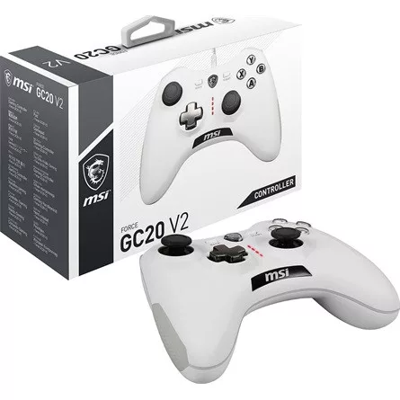 MSI Force GC20 V2 USB-A gamepad játékvezérlő fehér