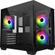 FSP S140-BA ARGB táp nélküli ablakos MT Mini Tower számítógépház fekete