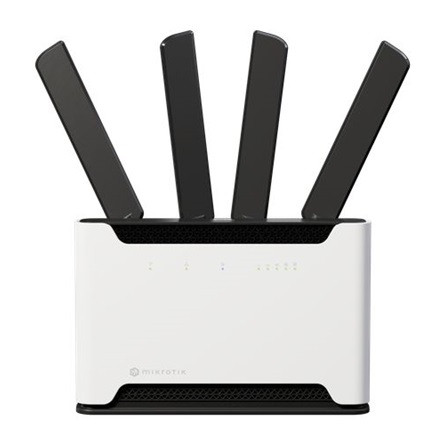 MikroTik Chateau 5G ax kit 1x2.5 Gigabit LAN 4x Gigabit LAN port 802.11ax Dual-Band wireless router with external antennas