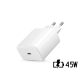 SMG MOB Samsung gyári USB hálózati töltő adapter TypeC bemenet 45W  EPTA845EWE PD.3.0 Super Fast Charging  fehér ECO csom
