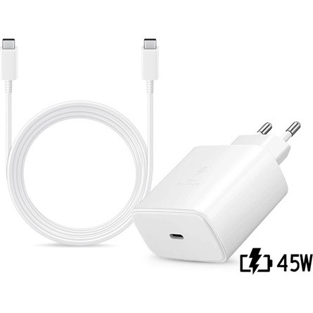 Samsung EPTA845EWE  EPDX510JWE 45W univerzális hálózati töltő adapter fehér