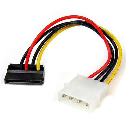 StarTech Molex Power 4pin -> SATA Power 15pin M/F tápkábel 0.15m