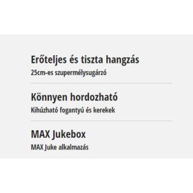 Panasonic SC-BMAX5E-K akkumulátoros party hangszóró