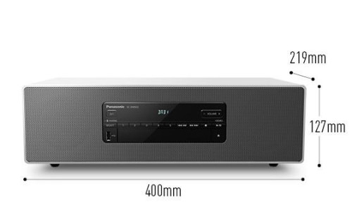 Panasonic SC-DM502E-K kompakt sztereó hangrendszer, fehér