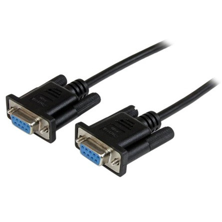 StarTech Serial RS-232 F/F adatkábel 2m fekete Null Modem