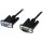 StarTech Serial RS-232 M/F adatkábel 1m Null Modem fekete