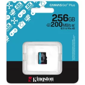   Kingston 256GB Canvas Go! Plus Gen4 Class10 UHS-I U3 V30 A2 microSDXC memóriakártya Single Pack