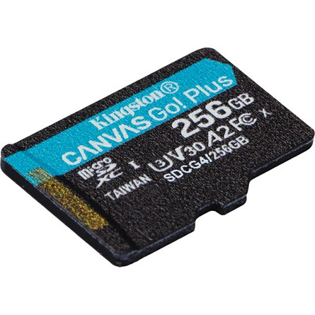 Kingston 256GB Canvas Go! Plus Gen4 Class10 UHS-I U3 V30 A2 microSDXC memóriakártya