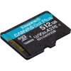 Kingston 512GB Canvas Go! Plus Gen4 Class10 UHS-I U3 V30 A2 microSDXC memóriakártya Single Pack