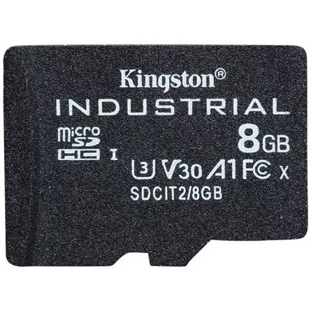 Kingston 8GB Industrial UHS-1 Class10 U3 V30 A1 vízálló microSDHC memóriakártya Single Pack