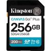Kingston 256GB Canvas Go! Plus Gen4 UHS1 U3 V30 SDXC memóriakártya