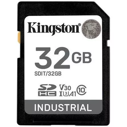 Kingston 32GB Industrial -40C to 85C UHS-1 Class10 U3 V30 A1 SDXC memóriakártya