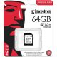Kingston 64GB Industrial -40C to 85C UHS-1 Class10 U3 V30 A1 SDXC memóriakártya