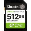 Kingston 512GB Canvas Select Plus Class Gen3 C10 UHS-1 U3 V30 SDXC memóriakártya