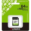 Kingston 64GB Canvas Select Plus Class Gen3 C10 UHS-1 U1 V10 SDXC memóriakártya