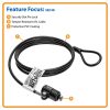TRIPP-LITE TRIPP LITE biztonsági zár, laptophoz, és perifériához, kulcsos lakat, 1,,22m (Kensington zár)